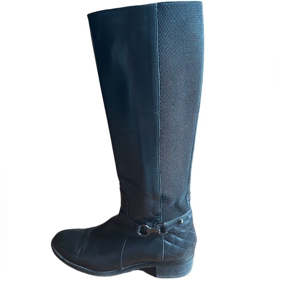 Aquatalia Olalla Leather Knee Riding Boots 9 black - Picture 1 of 12